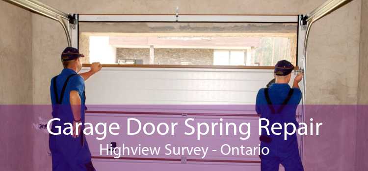 Garage Door Spring Repair Highview Survey - Ontario