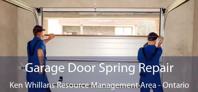 Garage Door Spring Repair Ken Whillans Resource Management Area - Ontario