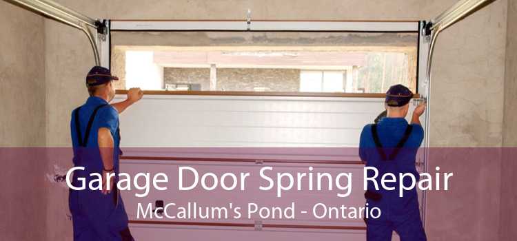Garage Door Spring Repair McCallum's Pond - Ontario