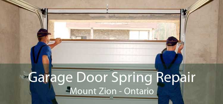 Garage Door Spring Repair Mount Zion - Ontario