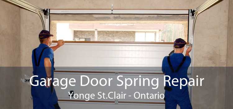 Garage Door Spring Repair Yonge St.Clair - Ontario