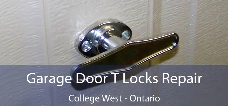 Garage Door T Locks Repair College West - Ontario