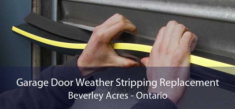 Garage Door Weather Stripping Replacement Beverley Acres - Ontario