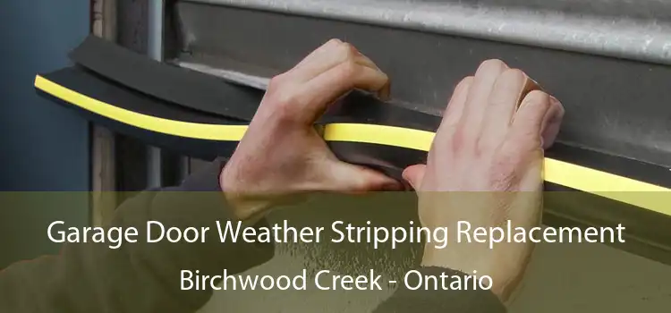 Garage Door Weather Stripping Replacement Birchwood Creek - Ontario