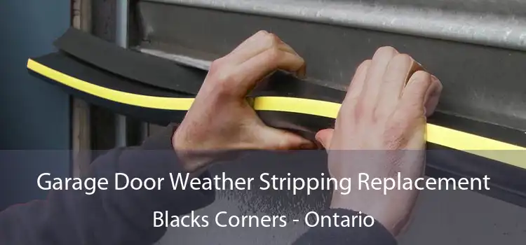 Garage Door Weather Stripping Replacement Blacks Corners - Ontario