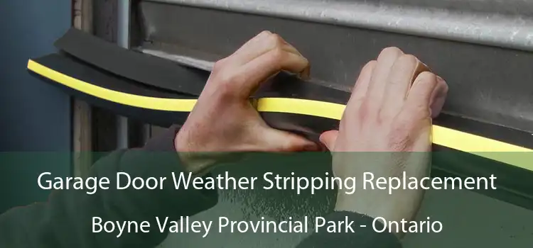 Garage Door Weather Stripping Replacement Boyne Valley Provincial Park - Ontario