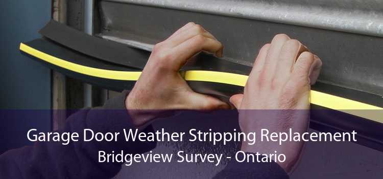 Garage Door Weather Stripping Replacement Bridgeview Survey - Ontario