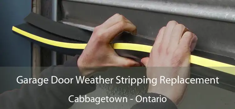 Garage Door Weather Stripping Replacement Cabbagetown - Ontario