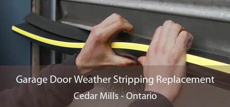 Garage Door Weather Stripping Replacement Cedar Mills - Ontario