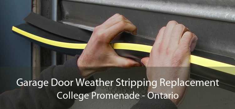 Garage Door Weather Stripping Replacement College Promenade - Ontario