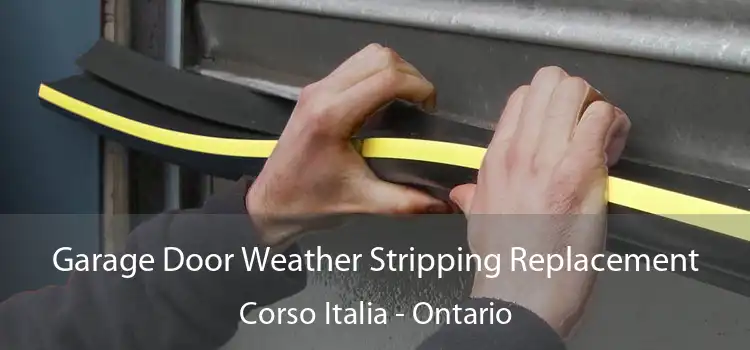 Garage Door Weather Stripping Replacement Corso Italia - Ontario