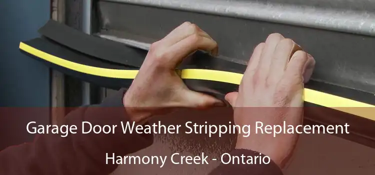 Garage Door Weather Stripping Replacement Harmony Creek - Ontario