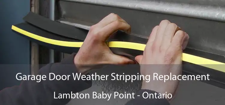 Garage Door Weather Stripping Replacement Lambton Baby Point - Ontario