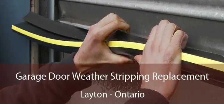Garage Door Weather Stripping Replacement Layton - Ontario
