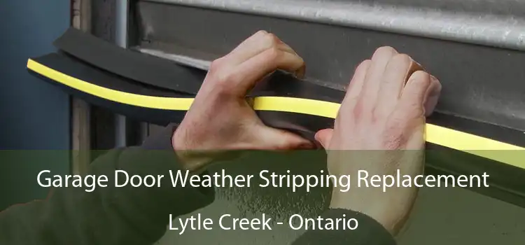 Garage Door Weather Stripping Replacement Lytle Creek - Ontario