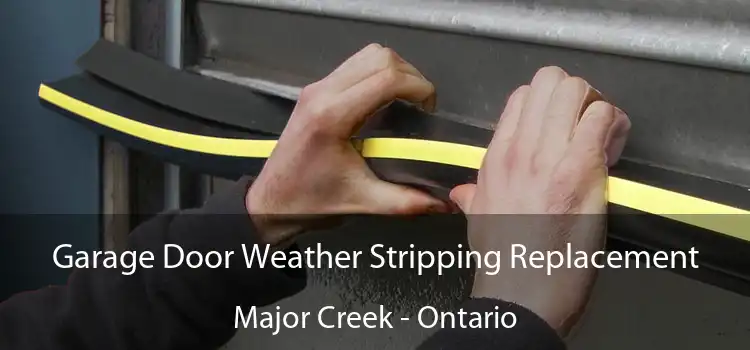 Garage Door Weather Stripping Replacement Major Creek - Ontario