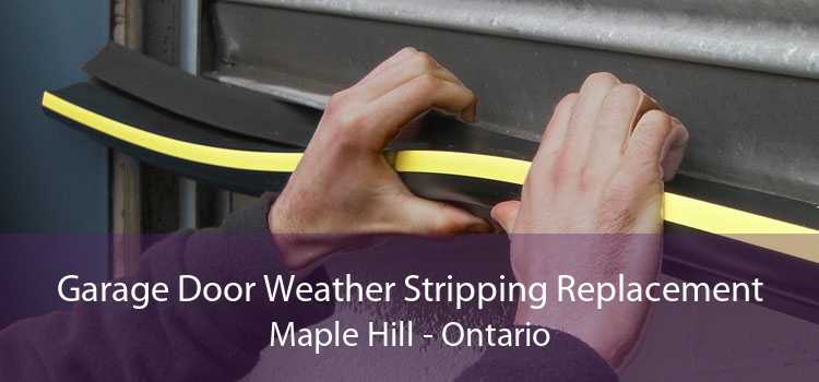 Garage Door Weather Stripping Replacement Maple Hill - Ontario