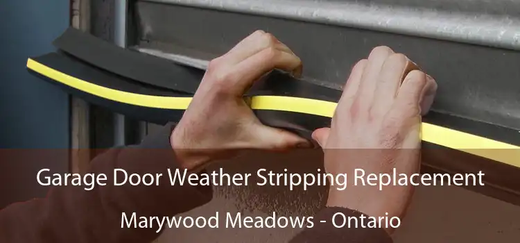 Garage Door Weather Stripping Replacement Marywood Meadows - Ontario