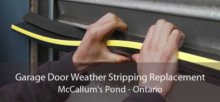 Garage Door Weather Stripping Replacement McCallum's Pond - Ontario