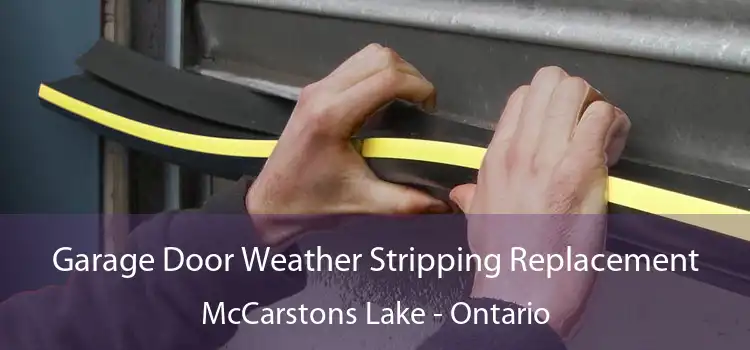 Garage Door Weather Stripping Replacement McCarstons Lake - Ontario