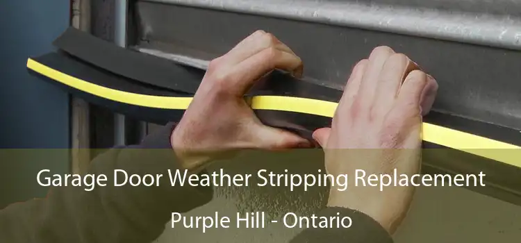Garage Door Weather Stripping Replacement Purple Hill - Ontario