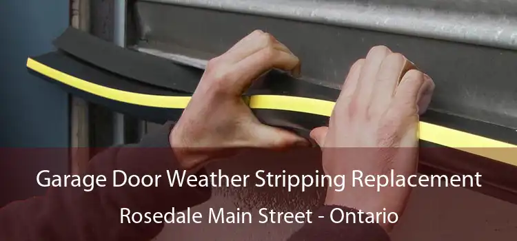 Garage Door Weather Stripping Replacement Rosedale Main Street - Ontario