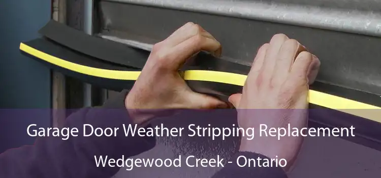 Garage Door Weather Stripping Replacement Wedgewood Creek - Ontario