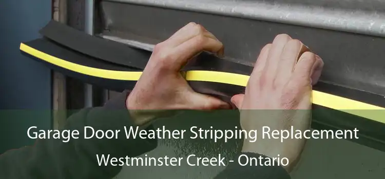Garage Door Weather Stripping Replacement Westminster Creek - Ontario