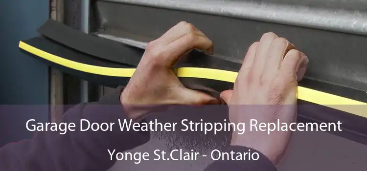 Garage Door Weather Stripping Replacement Yonge St.Clair - Ontario