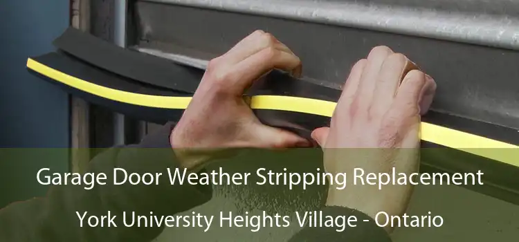 Garage Door Weather Stripping Replacement York University Heights Village - Ontario