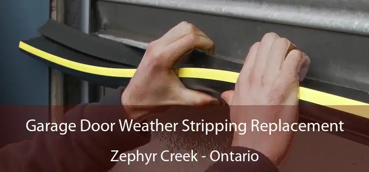 Garage Door Weather Stripping Replacement Zephyr Creek - Ontario