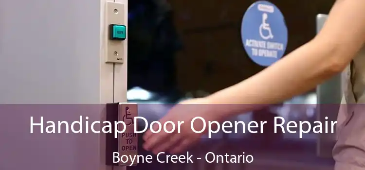 Handicap Door Opener Repair Boyne Creek - Ontario