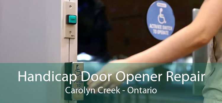 Handicap Door Opener Repair Carolyn Creek - Ontario