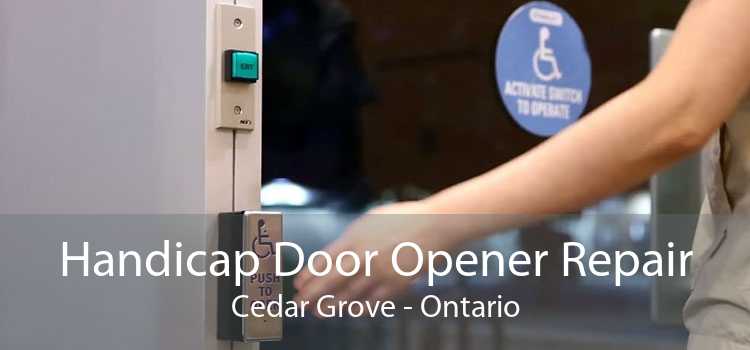 Handicap Door Opener Repair Cedar Grove - Ontario