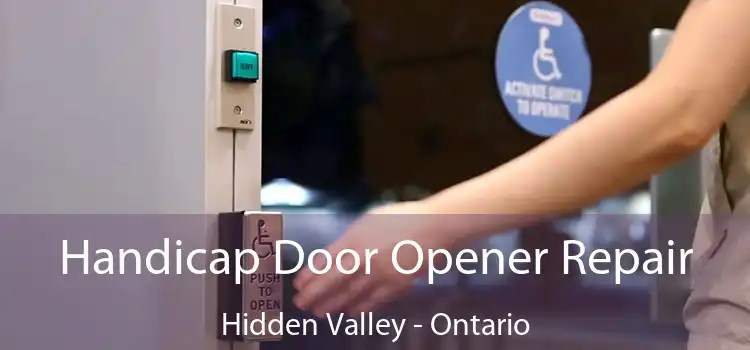 Handicap Door Opener Repair Hidden Valley - Ontario