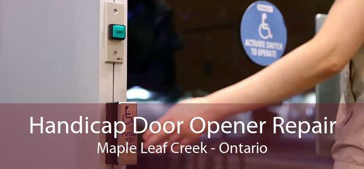 Handicap Door Opener Repair Maple Leaf Creek - Ontario