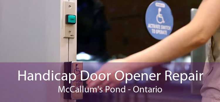 Handicap Door Opener Repair McCallum's Pond - Ontario