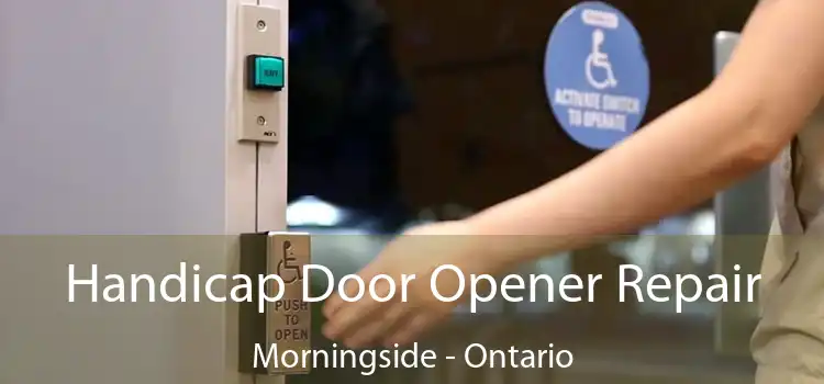 Handicap Door Opener Repair Morningside - Ontario