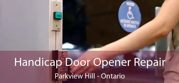 Handicap Door Opener Repair Parkview Hill - Ontario