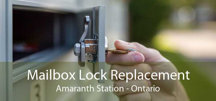 Mailbox Lock Replacement Amaranth Station - Ontario