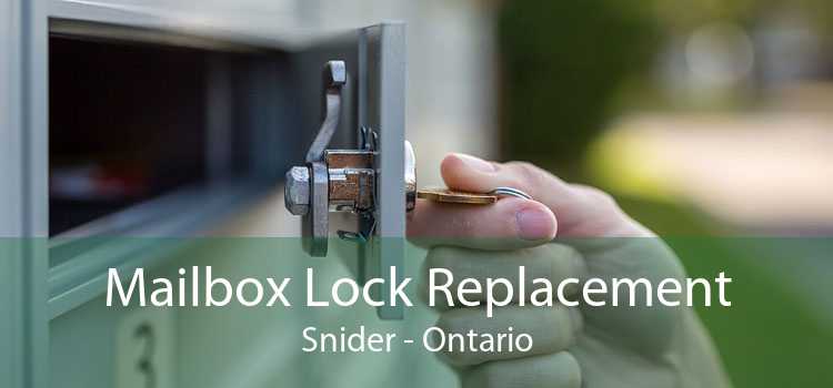 Mailbox Lock Replacement Snider - Ontario