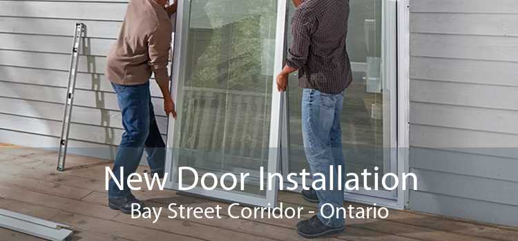 New Door Installation Bay Street Corridor - Ontario