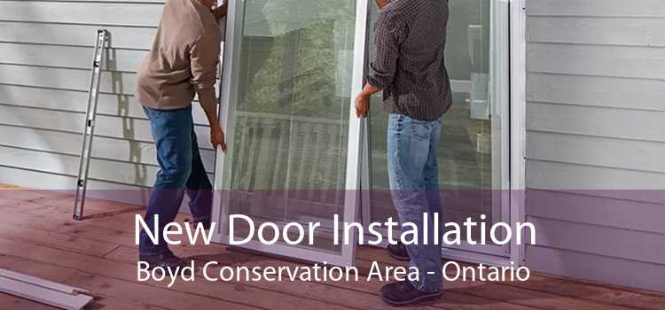 New Door Installation Boyd Conservation Area - Ontario