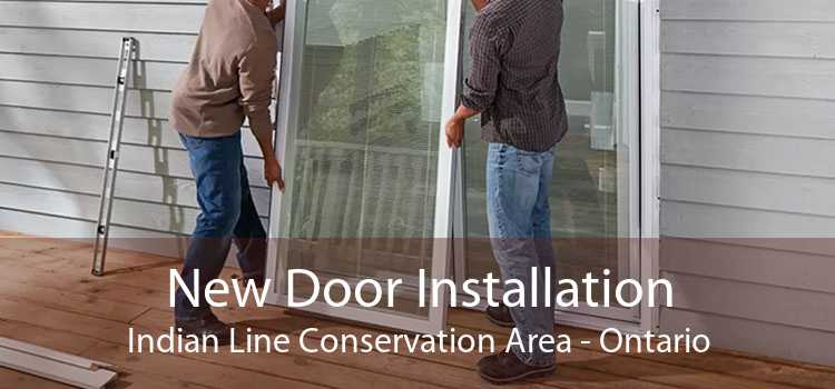 New Door Installation Indian Line Conservation Area - Ontario