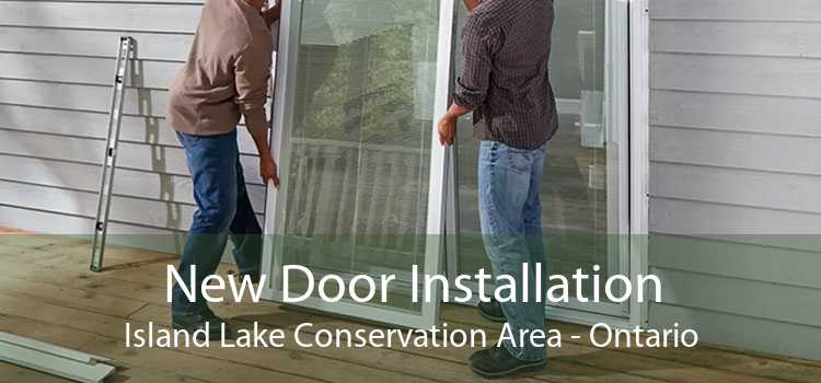 New Door Installation Island Lake Conservation Area - Ontario