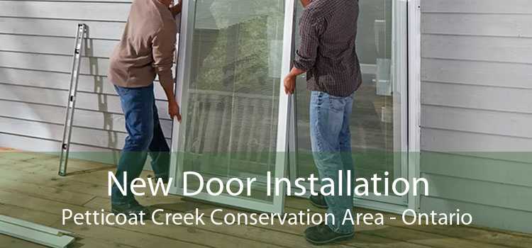 New Door Installation Petticoat Creek Conservation Area - Ontario