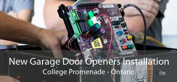 New Garage Door Openers Installation College Promenade - Ontario