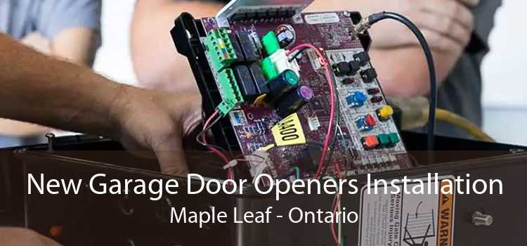 New Garage Door Openers Installation Maple Leaf - Ontario