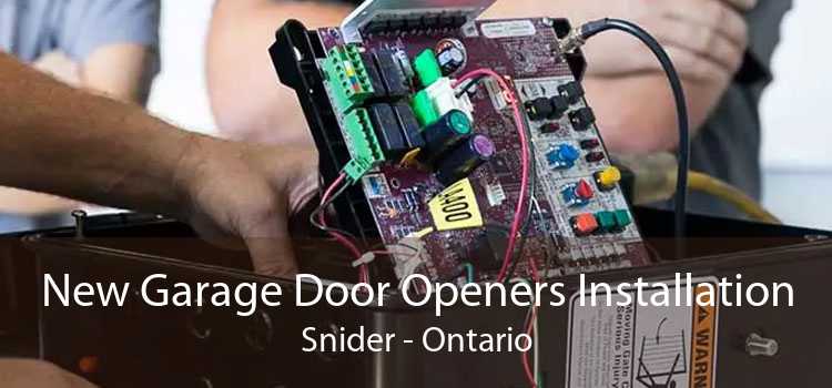 New Garage Door Openers Installation Snider - Ontario