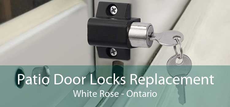 Patio Door Locks Replacement White Rose - Ontario